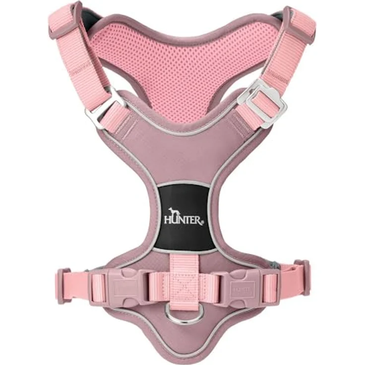 HUNTER Geschirr Divo Up Altrosa L, Hundegeschirr mit kopfscheue Einstiegsmöglichkeit, ergonomische Passform, 3M Scotchlite Reflective Material – Bild 2