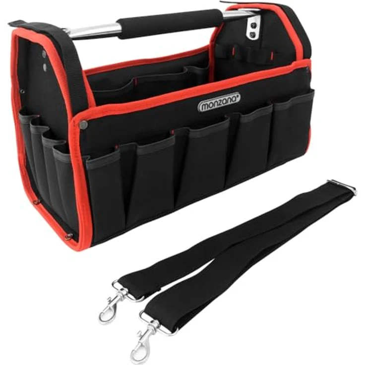 Werkzeugtasche Montagetasche Werkzeugbox Werkzeugkasten Werkzeug Schultergurt XL – Bild 2