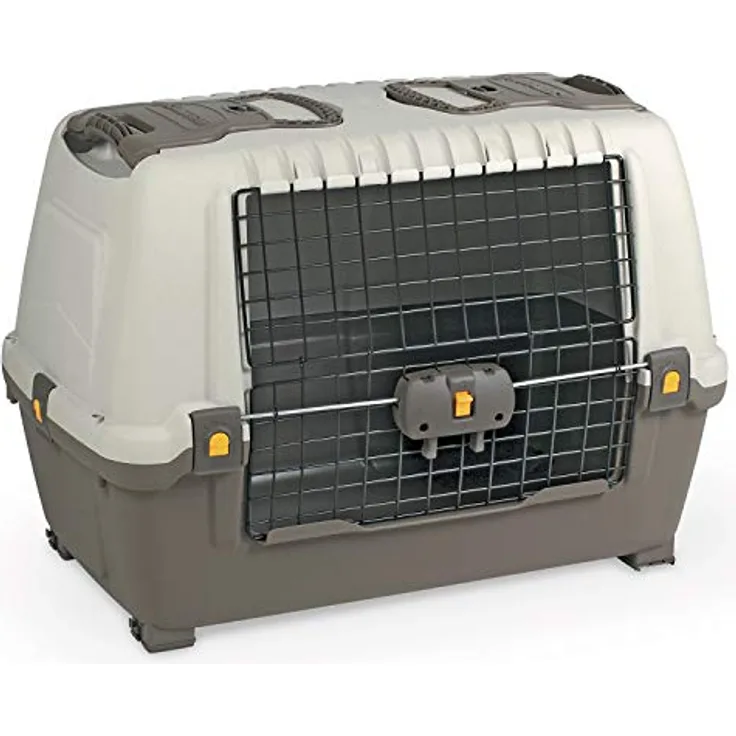 MP Bergamo Transportkäfig für Hund Bracco 90 Grau, 88 x 50 x 59 cm