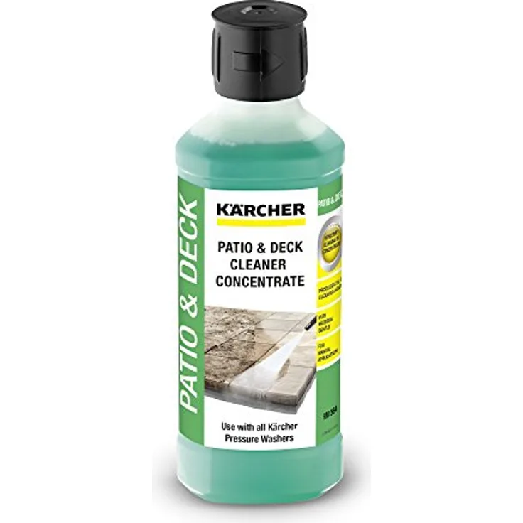 Kärcher Terrassenreiniger Konzentrat RM 564, zur materialschonende Reinigung von Balkon und Terrassen aus Holz und Stein, 500ml Konzentrat ergeben verdünnt 5l Reinigungsflüssigkeit