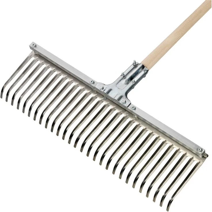 Siena Garden Profi-Breitlaubbesen 56 cm, Aluminium Gerätekopf in Silber