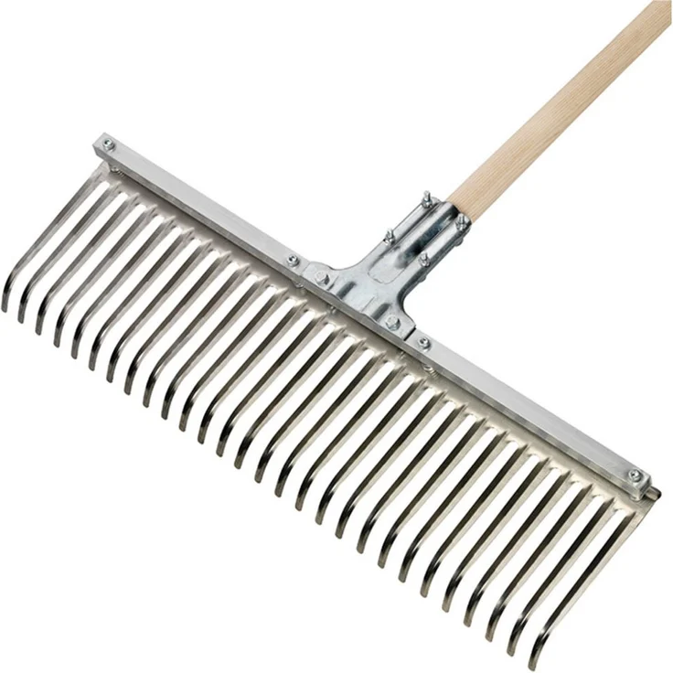 Siena Garden Profi-Breitlaubbesen 56 cm, Aluminium Gerätekopf in Silber