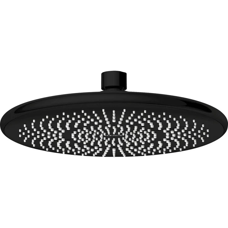 WENKO Regenduschkopf Watersaving, Ø 22,5 cm, mit Kugelgelenk und Noppen, schwarz – Bild 1