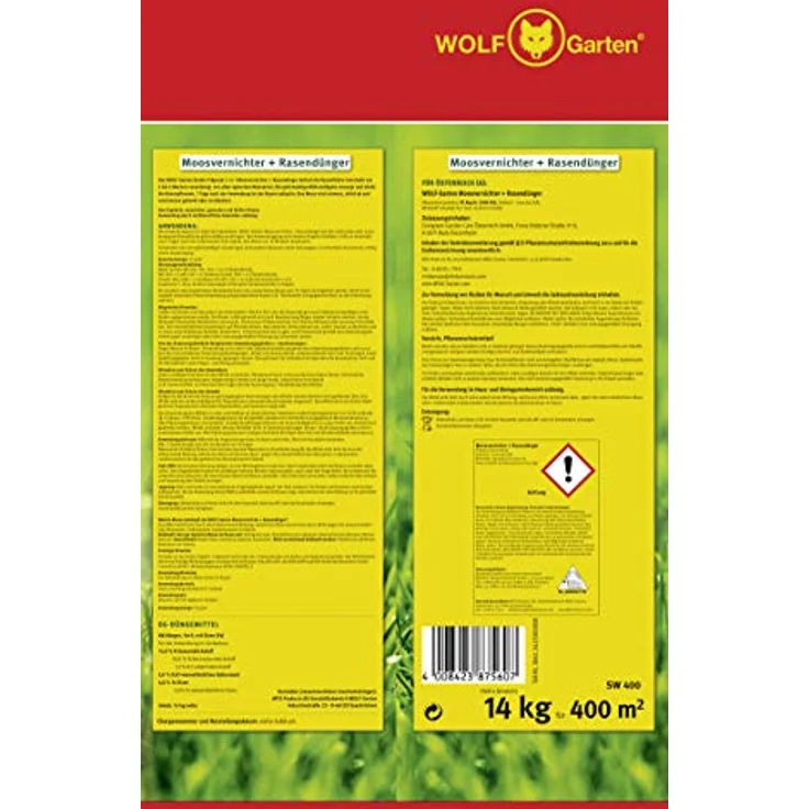 WOLF-Garten 3841040 Moosvernichter Rasendünger SW 14 kg für 400qm – Bild 4