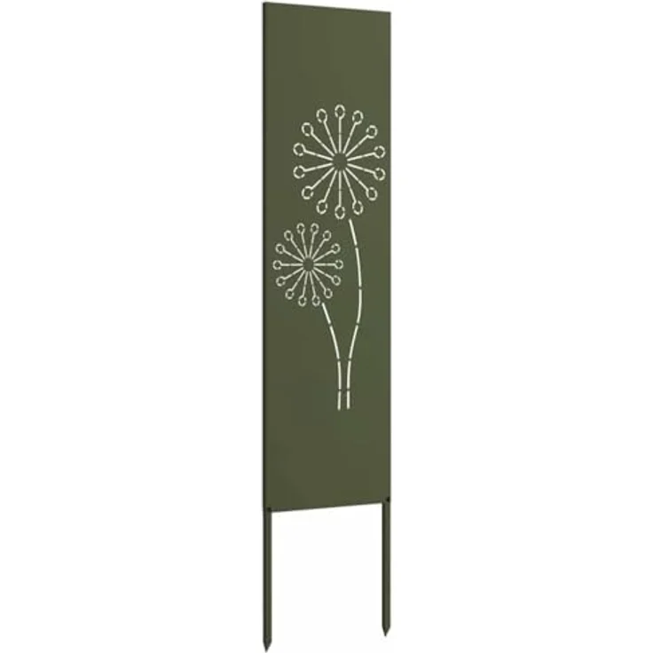 vidaXL Gartenpartition Sichtschutz Trennwand aus robustem Stahl, dekorative Barriere mit modernem Design und matte Oberfläche – Bild 4