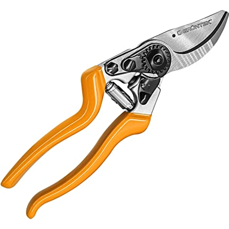 GRÜNTEK Gartenschere Z-25, für LINKSHÄNDER, Geschmiedete Premium Baumschere Rebschere 215mm, Bypass, ergonomische Griffe. Geld-ZURÜCK-GARANTIE !! – Bild 1