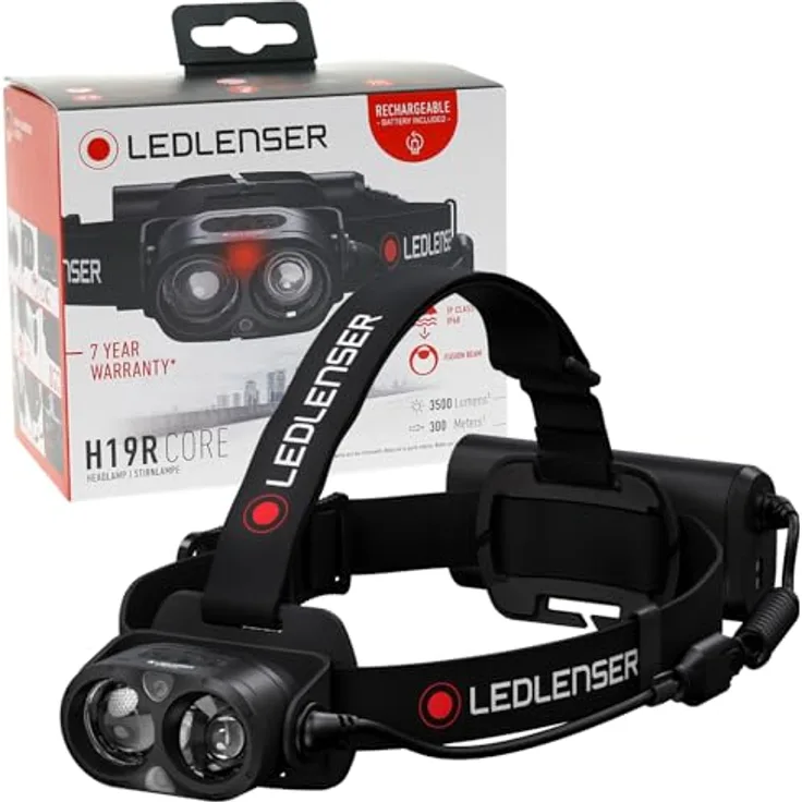 Ledlenser H19R Core, Stirnlampe mit 1600 lm, für Bergsportaktivitäten geeignet