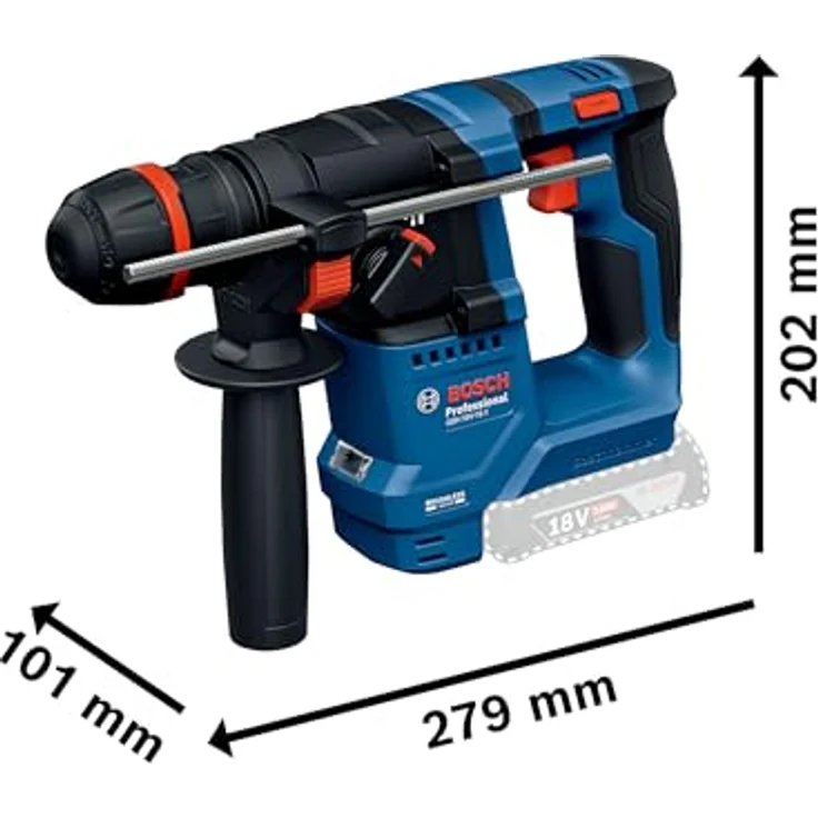 Bosch Professional Akku-Bohrhammer GBH 18V-18 X, ONECHUCK, inkl. Tiefenanschlag, l-boxx, bürstenloser Motor, 18V – Bild 6
