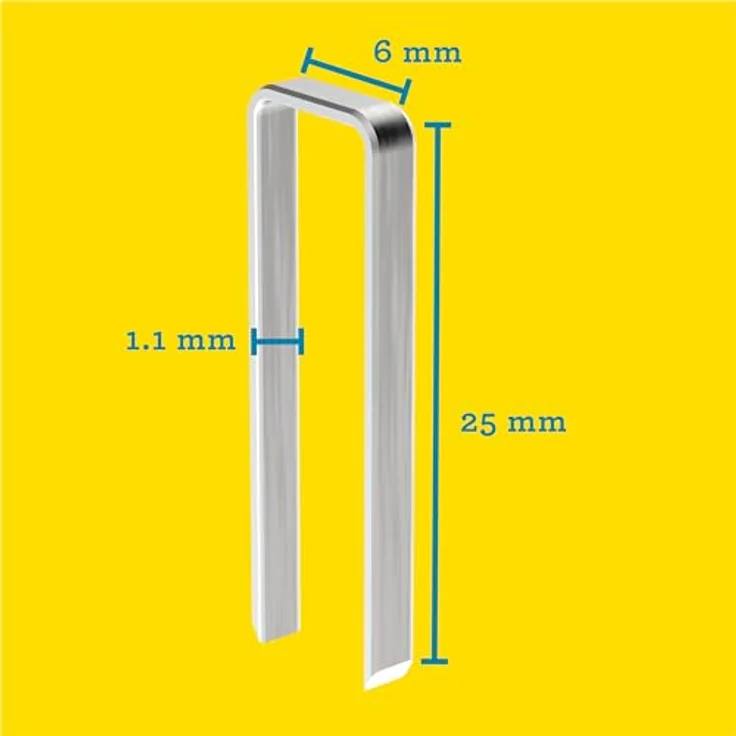 Rapid Rapid Heftklammer Blister 606/25 a 600 (Heftklammern Schmalrückenklammern) – Bild 2