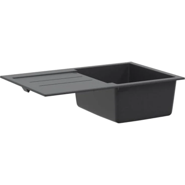 vidaXL Küchenspüle Einbecken 78 x 50 x 20 cm, Granit Graphit, hitzebeständig bis 280 °C, flecken- und kratzfest – Bild 6