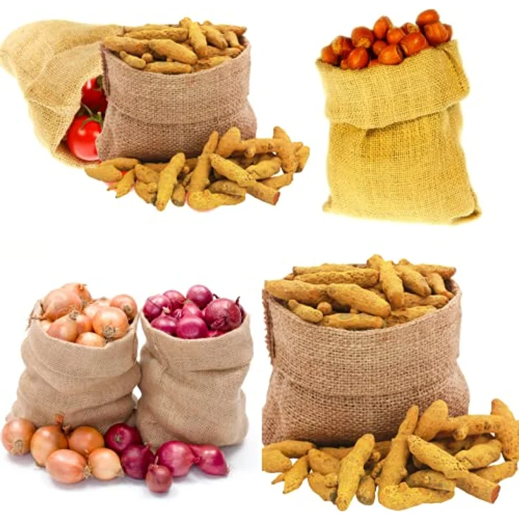 GARDENIX® Jutesack Universal 3 Stück (55 cm x 85 cm | 250g/m²), Naturfaser, 100% Jute, strapazierfähig – Bild 3