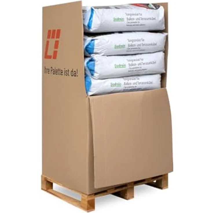 PALIGO Liadrain Blähton, gebrochenes Tongranulat 4-10mm für Garten und Balkon, 50l x 13 Sack, 650l / Palette, optimal für Drainage und Substratverbesserung – Bild 2