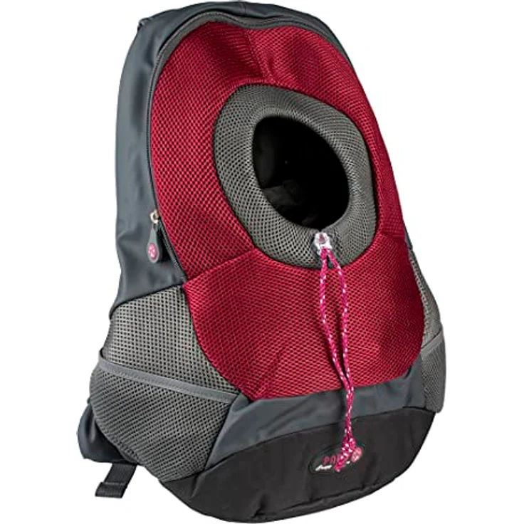 Europet-Bernina Tiertransporttasche Rucksack Maria Nylon bordeaux für Katzen, atmungsaktives Material und ergonomisches Design – Bild 1