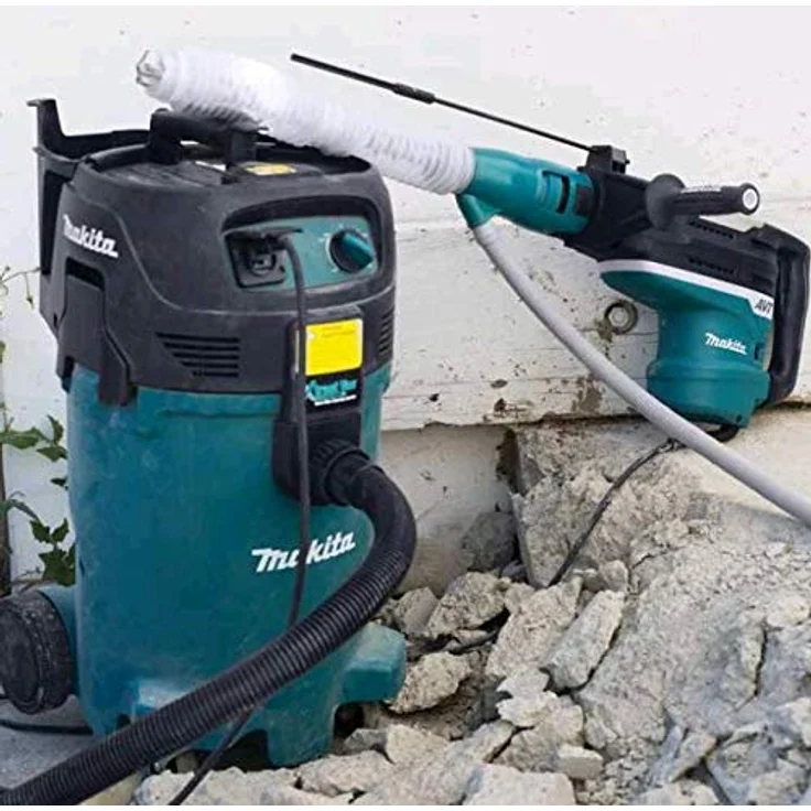 Makita HR5212C Kombi-Hammer für SDS-MAX 52 mm 20 J 1510 W D-Griff, Seitengriff, Transportkoffer, Bohrerfett, Tiefenanschlag – Bild 2