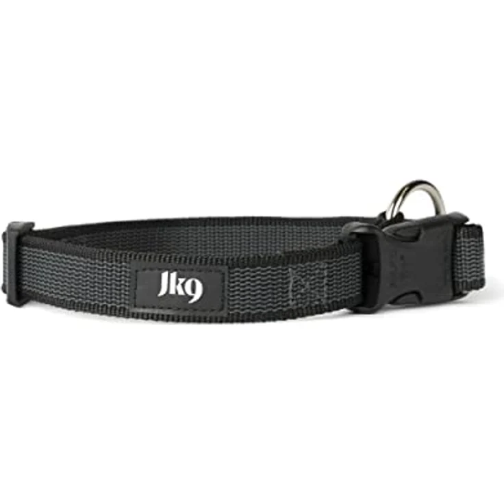 JULIUS-K9 225CG Color & Gray Halsband, 25mm*39-65 cm, verstellbar, schwarz-grau – Bild 1