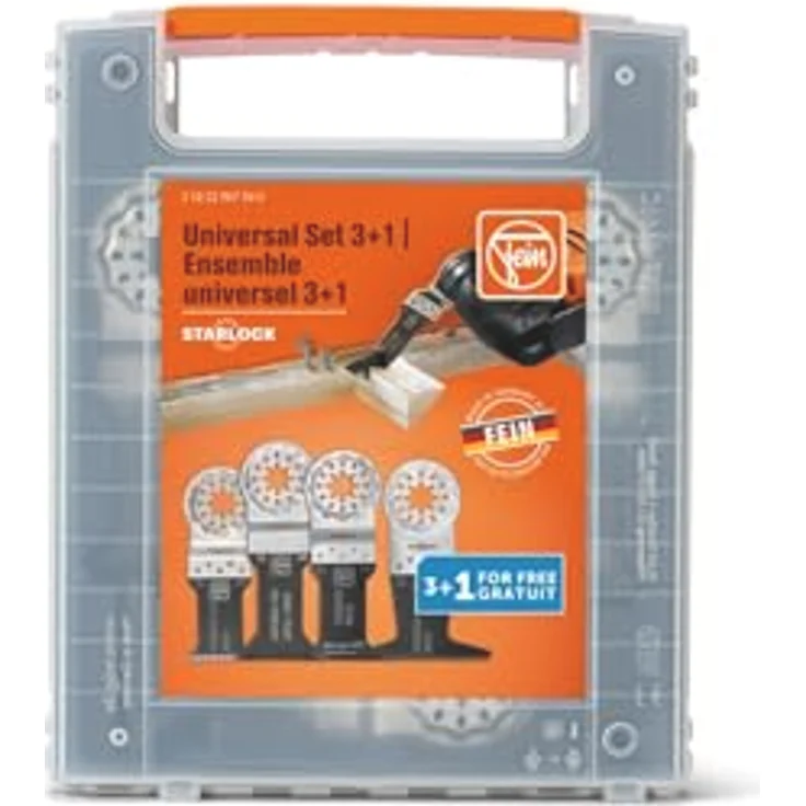 Fein Stichsägeblatt 3+1 Universal Set, Starlock Sägeblatt-Set mit HCS- und BiM-Blättern für präzise Schnitte – Bild 3