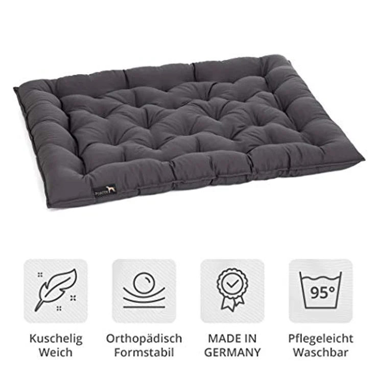 Pointer | Hundekissen Urban - orthopädisch, waschbar, robust, bequem (XL - 70x60 cm, Grau) – Bild 2