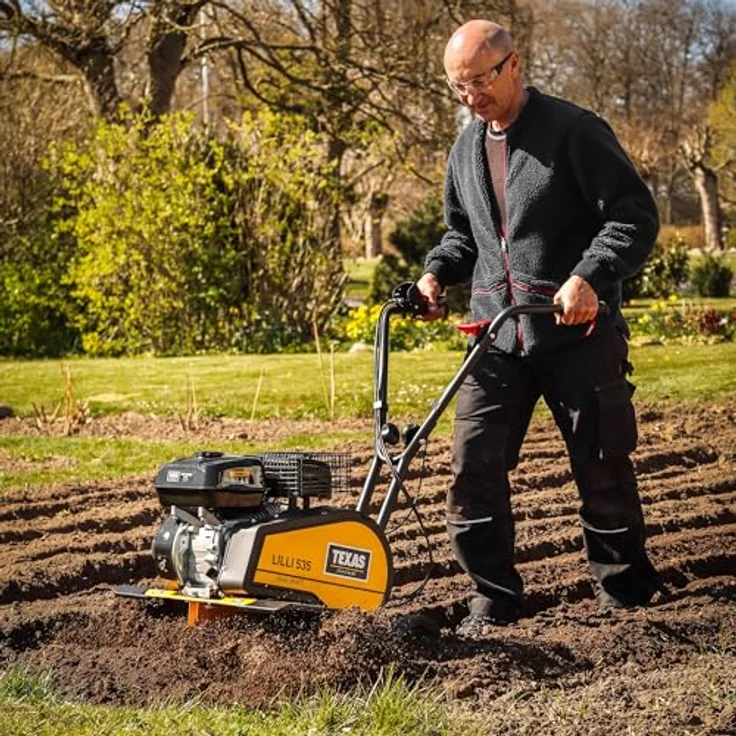 Texas Benzinmotorhacke Lilli 535TG, 85 cm Arbeitsbreite, 4 kW, mit Rückwärtsgang und Zubehör für vielseitige Arbeiten – Bild 9