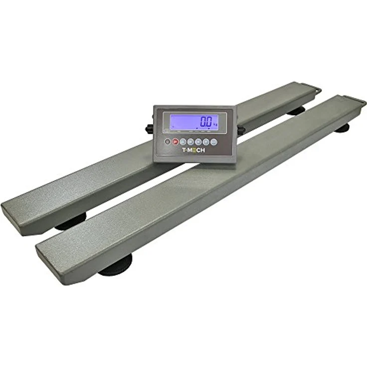 T-Mech Digitale 2 Balken Wiegebalken Industriewaage Bodenwaage Digitalwaage Palettenwaage Wiegetechnik Wägetechnik Schwerlastwaage Waage 3000kg – Bild 1