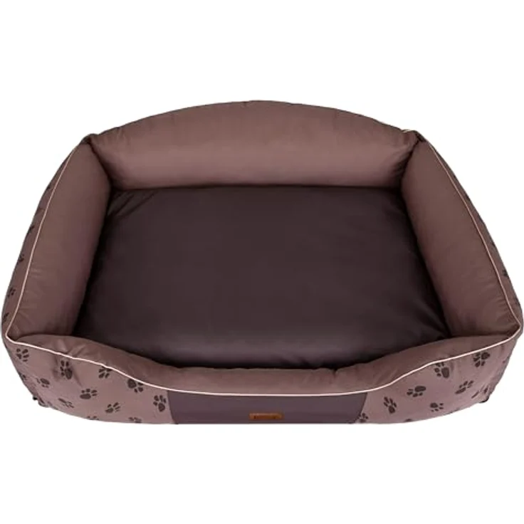 DOGGY HobbyDog Hundesofa mit Pfoten, King 84 x 65 cm, Hellbraun, Strapazierfähiges Nylon-Gewebe, Schmutz- und fleckenabweisend – Bild 3