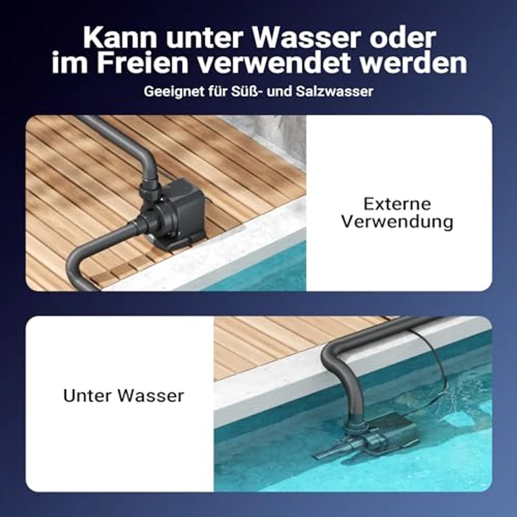 SunSun Poolpumpe 12000 l-h 100 W Schwimmbadpumpe Filterpumpe Umwälzpumpe CPP-12000 - Sunsun – Bild 7