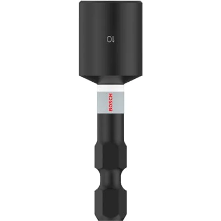 Bosch Accessories 2608522352 Steckschlüssel-Bit-Einsatz 10 mm 1/2', robust für Schlagschrauber, S2-modifizierter Stahl – Bild 1