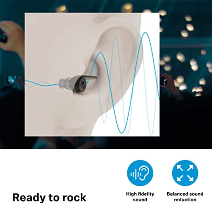 Sennheiser SoundProtex Gehörschutz-Ohrhörer – Wiederverwendbarer Gehörschutz mit Zwei wechselnd aktiven Filtern – High-Fidelity-Sound bei sicherer Lautstärke – Schwarz – Bild 2