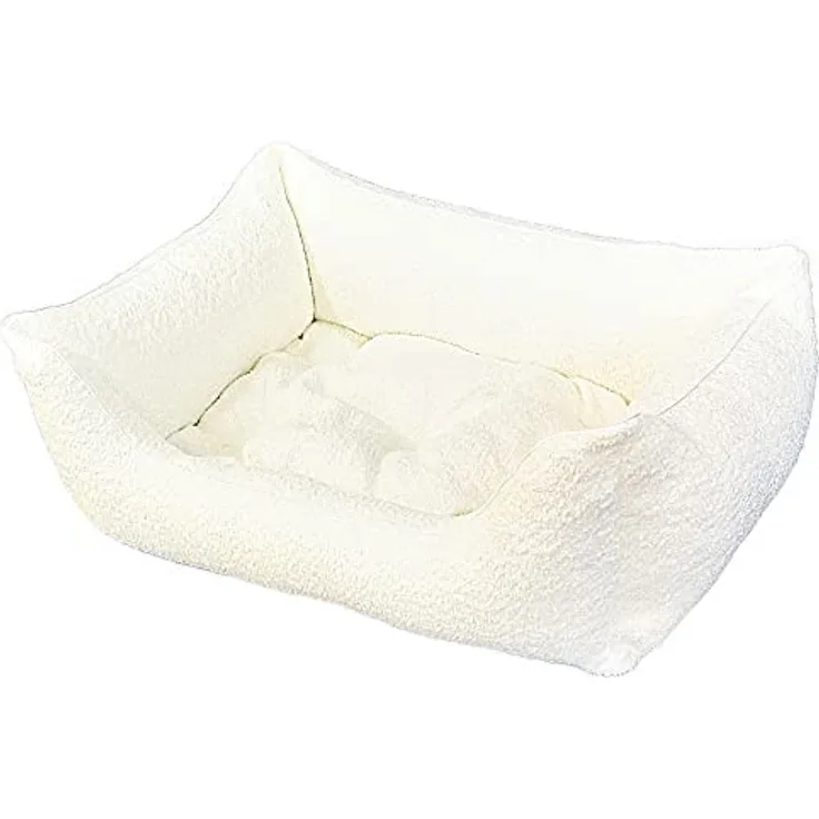 Dandy Dog Hundebett Balance Soft Cream - abziebar und waschbar - Made in Germany Größe M