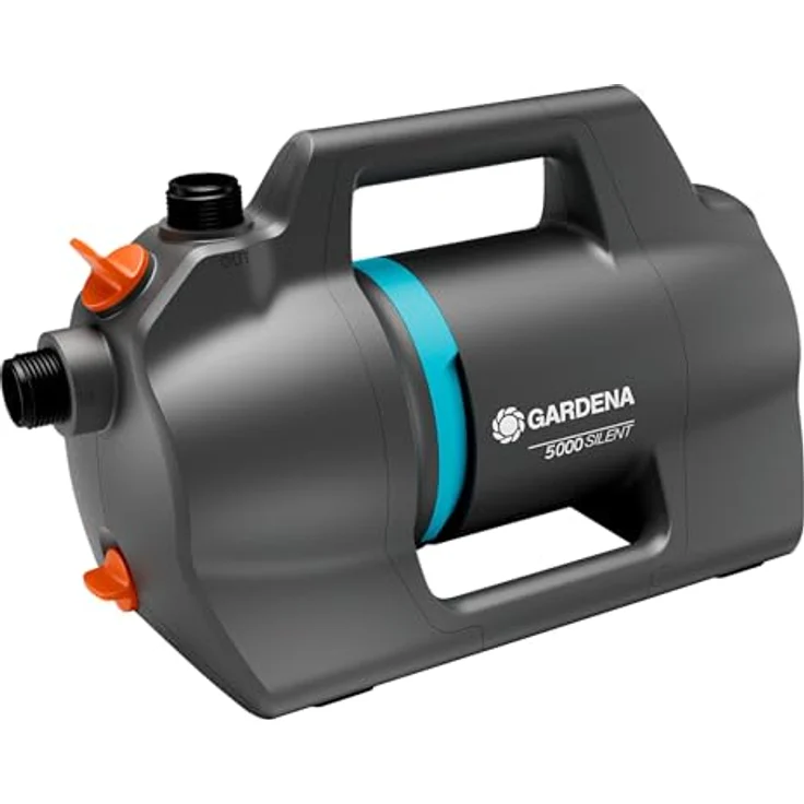 Gardena Wasserpumpe 5000 Silent, Gartenpumpe mit 5000 l/h Fördermenge, geräuscharm und zuverlässigem Betrieb – Bild 1