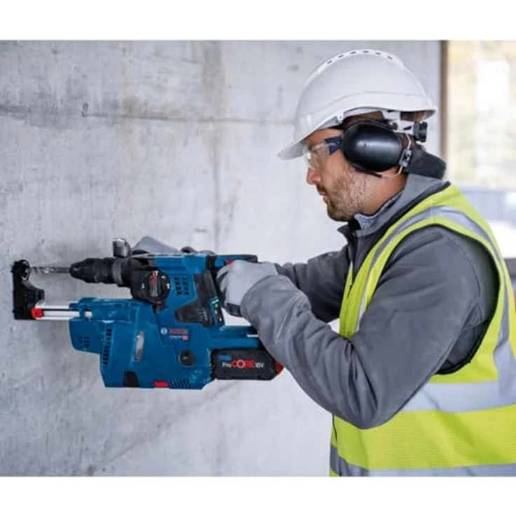 BOSCH Bohrhammer Akku-Bohrhammer GBH 18V-28 CF Professional solo, 18Volt - KickBack Control, Vibration Control, bürstenloser Motor, Bluetooth Connectivity, LED-Lampe – Bild 4