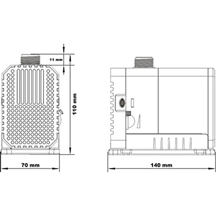 SunSun CHJ-3000 ECO Teichpumpe 3000 l/h / 55 W, energiesparende Filterpumpe, Bachlaufpumpe für Koiteiche, Umwälzpumpe, Gartenteichpumpe, Exklusiv bei WilTec mit 10 m Kabel – Bild 4