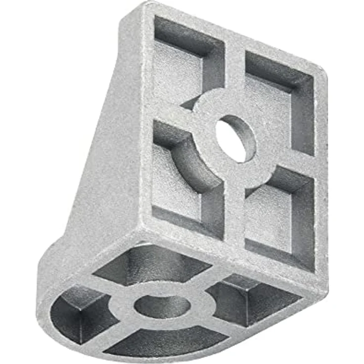 SCHMIDT systemprofiles Drehwinkel Nut 8, Aluminium Winkel Verbinder 43x43x38mm für beliebige Winkel von 0 bis 180 Grad – Bild 2