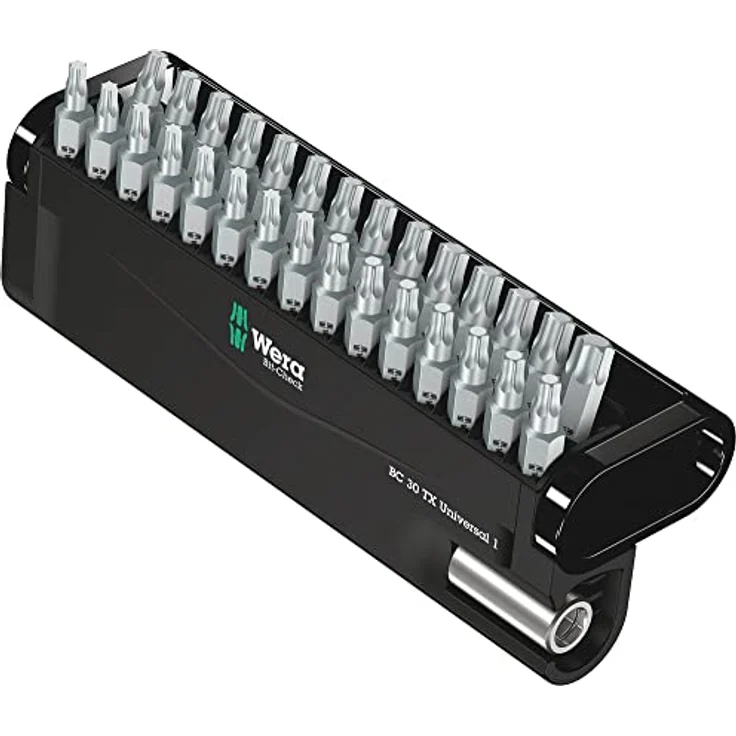 Wera Bit-Check 30 TX Universal 1 05057908001, 30-teiliges Innen-TORX Bit-Set mit 29 zähharten Bits und magnetischem Bithalter – Bild 1