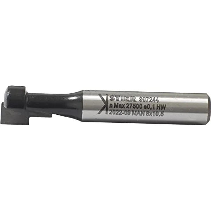 STIER T-Nutfräser M6, 10,5 x 6,6 x 8 mm, für Oberfräsen und Nutensteine, leistungsstark und langlebig