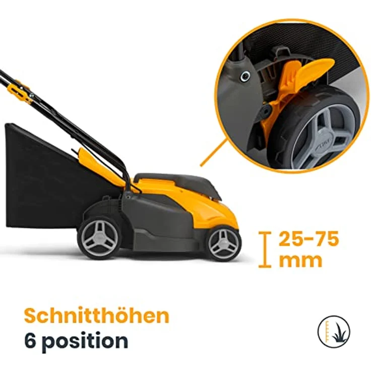 STIGA Elektro-Rasenmäher Combi 336c, Schnittbreite 34 cm, 1400 W, 35 L Auffangbeutel – Bild 4