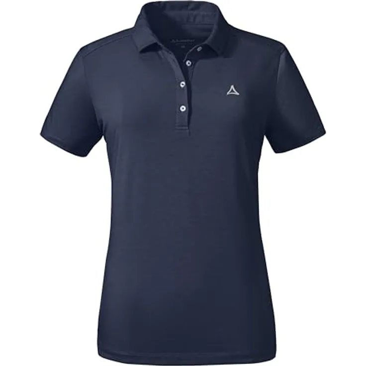 Schöffel Funktionspolo Circ Tauron, Damen Shirt, schnell trocknend, federleicht, blau, Größe 42
