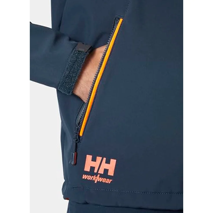Helly Hansen Softshelljacke CHELSEA EVO HOODED SOFTSHELL 74140, Wasserdicht und mit 4-Wege-Stretch, Marineblau – Bild 3