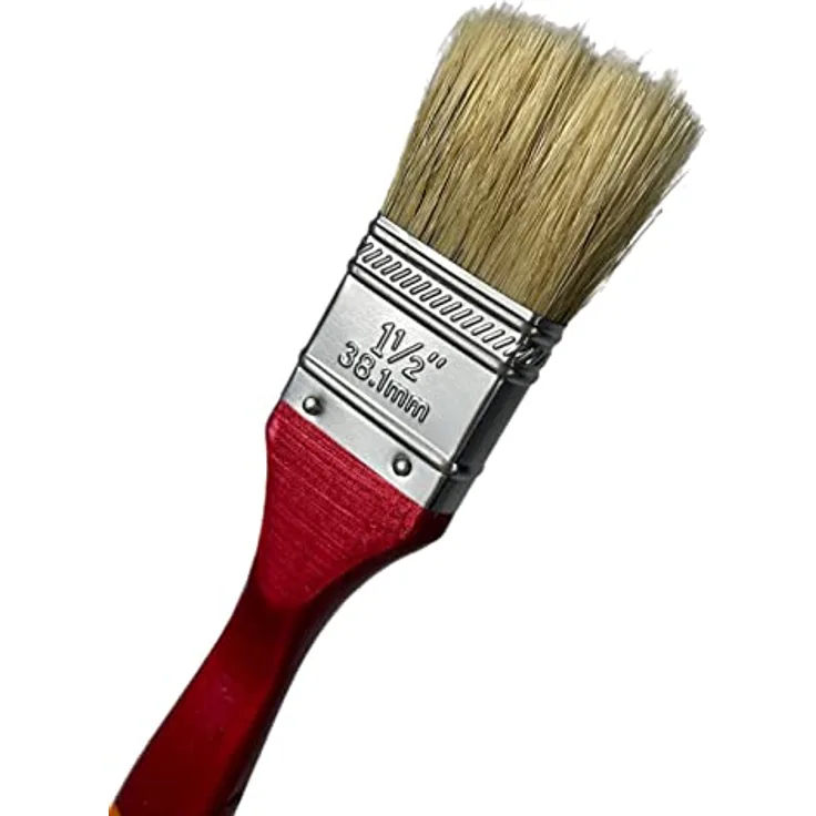 6x univers. 38mm Flach Malerpinsel Lackpinsel Lasur Acryl Lasurpinse