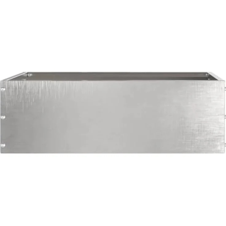 vidaXL Raseneinfassung 6er Set, Edelstahl Silber, 40 x 40 x 13 cm, strapazierfähige Rasenbarriere für Garten und Terrasse, moderne Metallkante, einfache DIY-Installation – Bild 4
