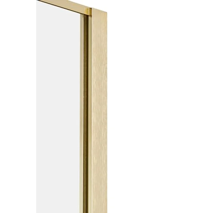 Beliani Waspam Duschkabine + Duschwand, 80x80cm, 190cm, schwarzer Edelstahlrahmen, gehärtetes Glas – Bild 5