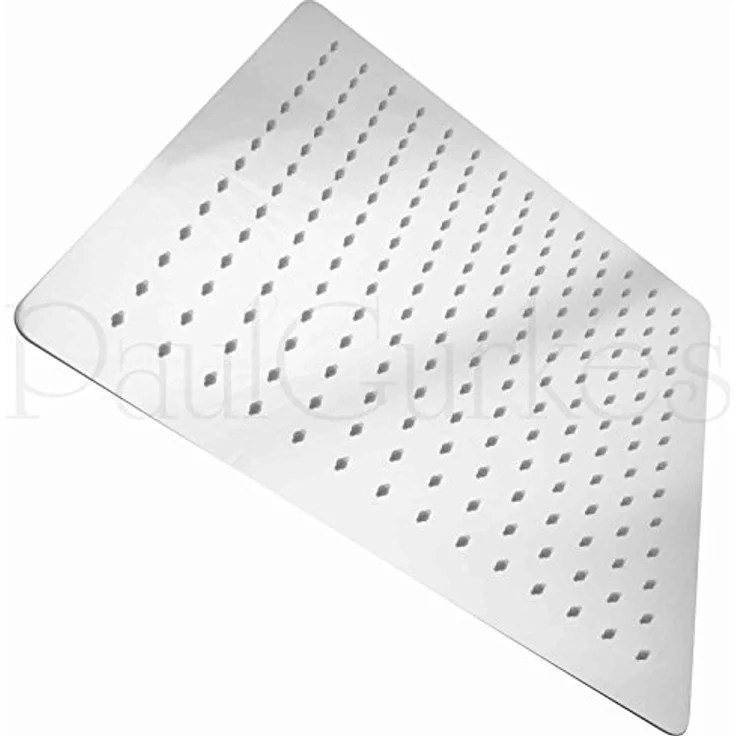 PaulGurkes Duscharmatur PG2MHPSSSHE40, Massivmessing mit hochwertiger Verchromung, Kopfbrause 40x40 cm, Eco-Durchflussbegrenzer, verstellbarer Handbrausehalter – Bild 7