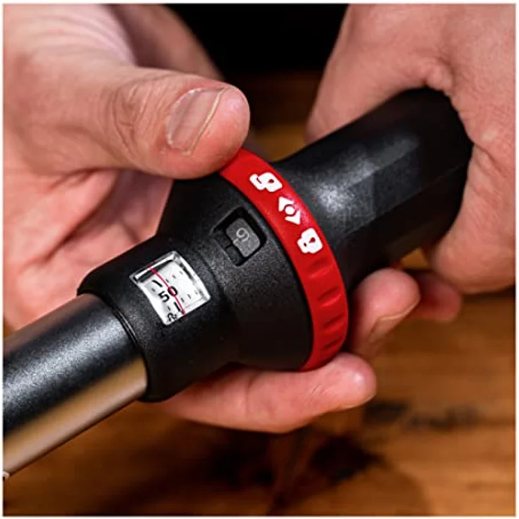 STIER Drehmomentschlüssel mit Umschaltknarre 1/2 Zoll, Aufnahme 20-100 Nm, hohe Auslösegenauigkeit, Umschaltfunktion, Auslösesignal, Vierkantantrieb, DIN 3120 – Bild 4