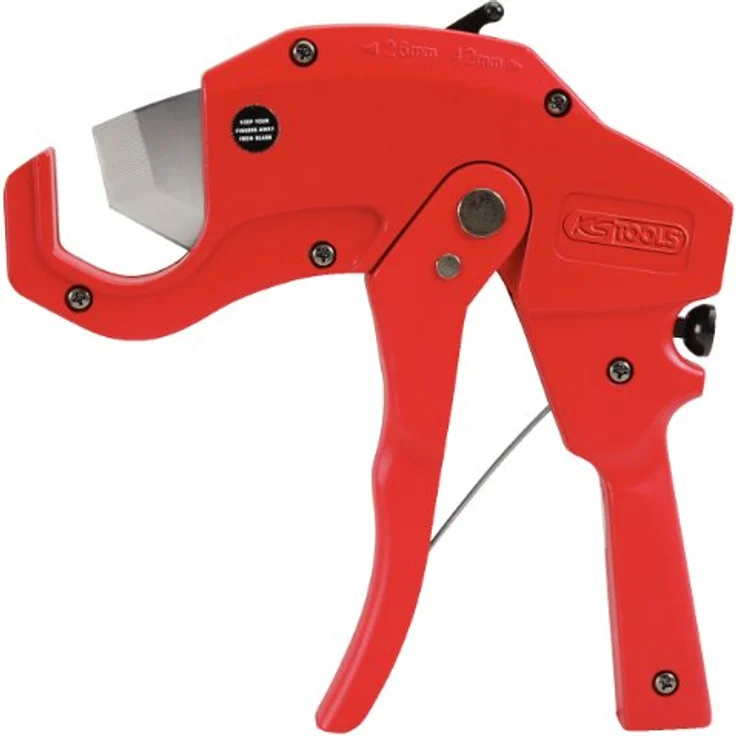 KSTOOLS Kunststoffrohr-Abstechpistole ø 6-42mm, 210mm, zweistufiger Schnittbereich, Druckgusskörper, inkl. Ersatzklinge – Bild 1