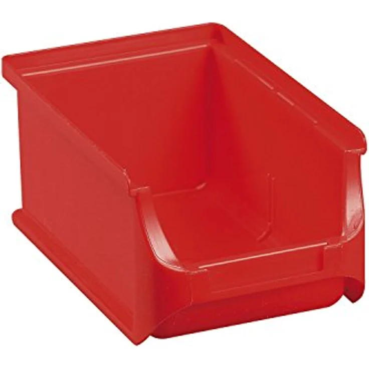 Allit 456205 Lagersichtbox, Rot, (B x H x T) 100 x 75 x 160mm, Größe: 2 – Bild 1