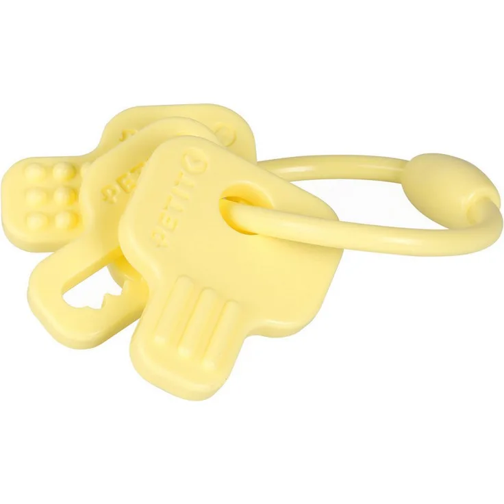 DUVO+ Kauspielzeug Petit Cleo, Kauspielzeug für Welpen und kleine Hunde, spülmaschinengeeignet, gelb