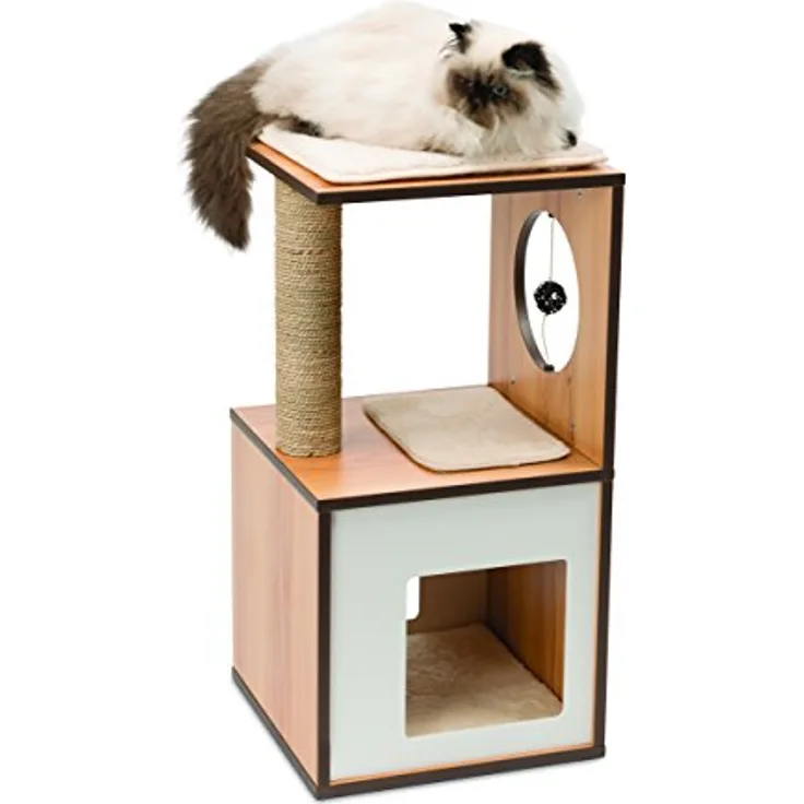 VESPER 52075 Vesper Katzenmöbel Box klein,walnuss