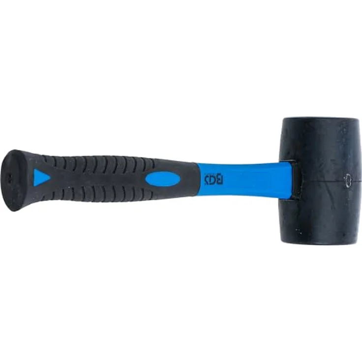 BGS 1961 | Gummihammer mit Fiberglasstiel | schwarzer Kopf | Ø 60 mm | 500 g – Bild 5
