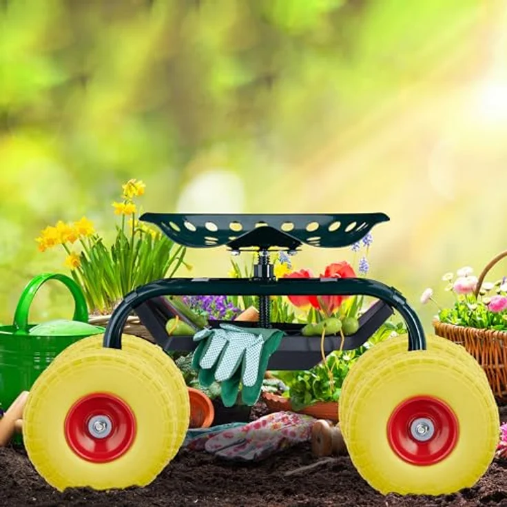 Relaxdays 2X Sackkarrenrad, pannensichere Vollgummireifen, 4.1/3.5-4", 16 mm Achse, bis 150 kg, 260x85 mm, schwarz-rot – Bild 5