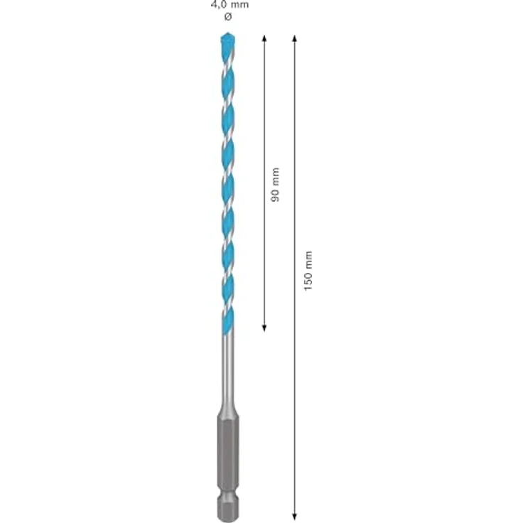 Bosch Accessories EXPERT MultiConstruction Bohrer, Metallbohrer mit Zentrierspitze für präzises Bohren von mehreren Materialien, 1 St. – Bild 3