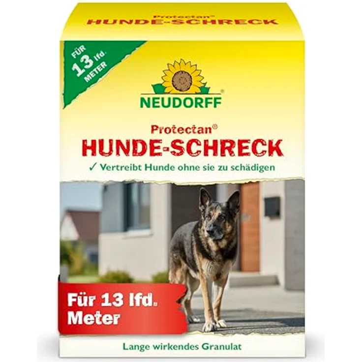 Neudorff Protectan Hunde-Schreck 200 g, langanhaltendes Hundeabwehr-Granulat, deckt 13 m ab, mit natürlichen Duftstoffen – Bild 1